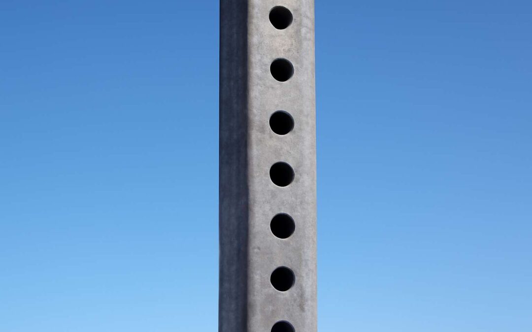 Secure Your Projects with Durable Steel Poles with Holes Designed for Easy Installation