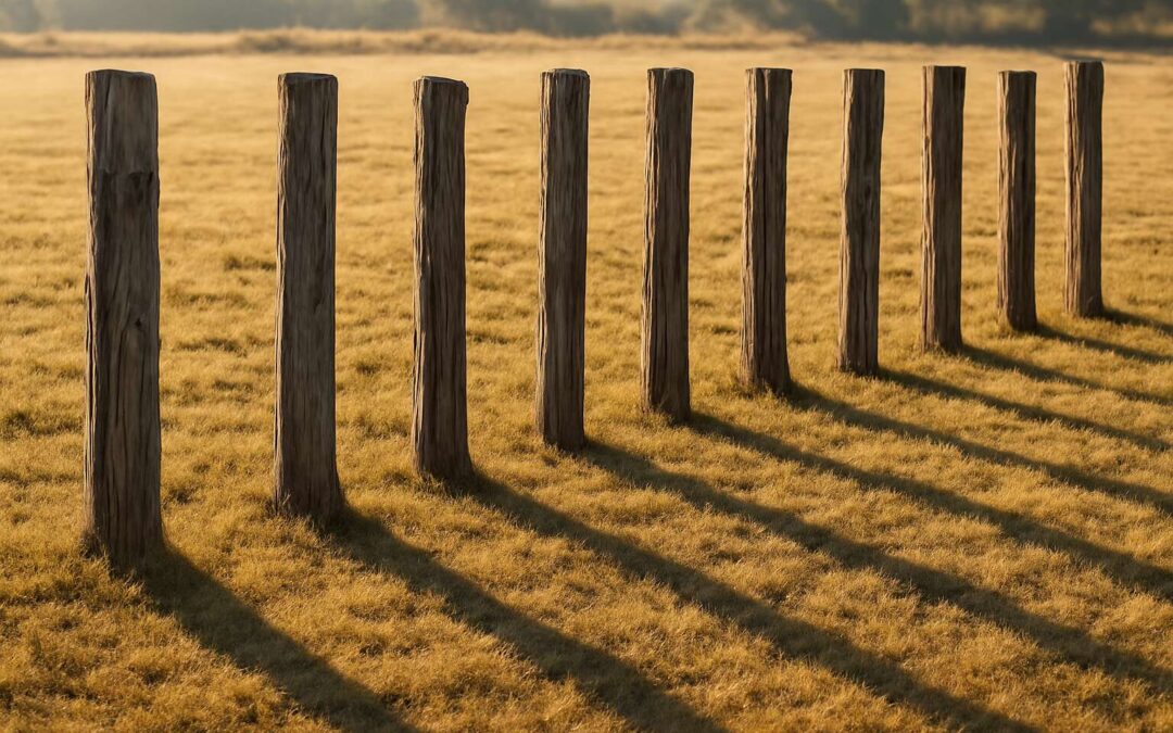 8 wooden poles: Essential DIY garden hacks and sturdy fence ideas.
