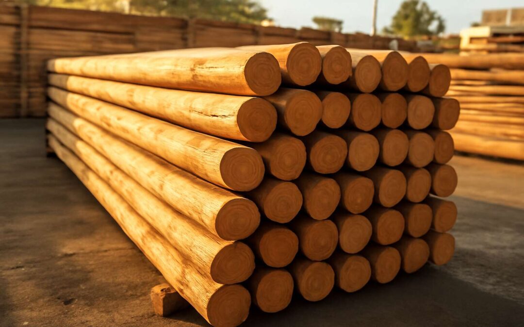 Build faster with 100mm gum poles for durable outdoor projects